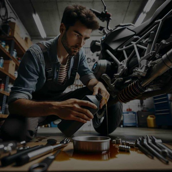 Quelle est la procédure pour changer soi-même l'huile de fourche d'une BMW R1250RT ?