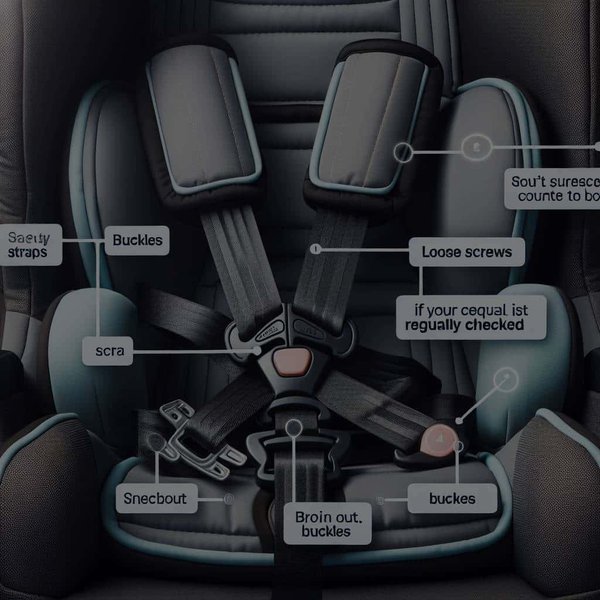 Pourquoi est-il crucial de vérifier régulièrement les fixations de siège de voiture pour enfant?